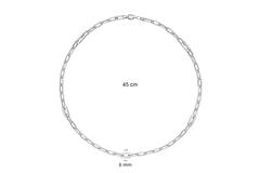  Link necklaces - Anchor - Silver - 45cm