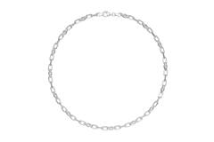  Gliederketten - Anker - Silber - 45cm