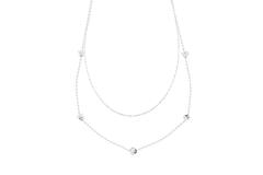  Collier - Fantasieschakel - Zilver - 42cm