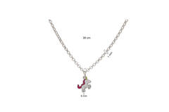  Collier de breloques - Jasseron - Argent - 38cm