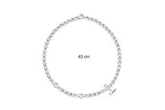  Gliederketten - Fantasieglied - Silber - 43cm