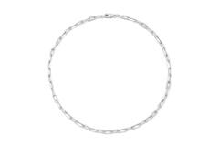  Gliederketten - Büroklammer - Silber - 45cm
