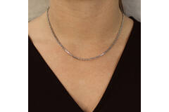 Colliers maillons - Chaine de roi - Argent - 45cm
