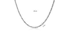  Colliers maillons - Chaine de roi - Argent - 45cm