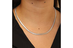  Collier - Serpent - Argent - 45cm