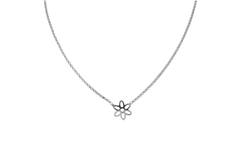 Collier - Fleur - Argent - 38cm