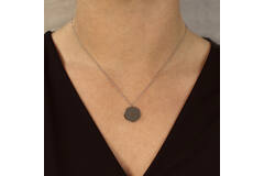  Kette - Graveerplaat - Anker - Silber - 45cm