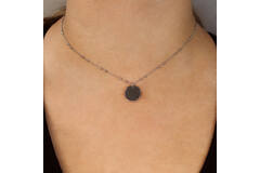  Kette - Graveerplaat - Anker - Silber - 38cm