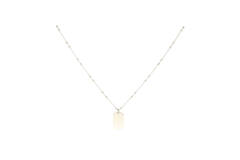  Collier - Graveerplaat - Anker - Zilver - 45cm