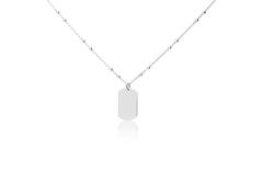  Collier - Graveerplaat - Ancre - Argent - 39-42cm