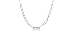  Colliers maillons - Trombone - Argent - 45cm
