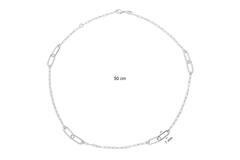  Colliers maillons - Ancre - Argent - 50cm