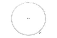  Collier - Gourmet - Zilver - 45cm