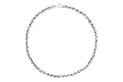 Colliers maillons - Rond - Cordon - Argent - 60cm