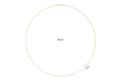  Link necklaces - Anchor - Goldplated - 45cm