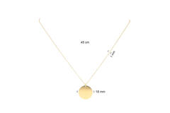  Necklaces with pendant - Anchor - Goldplated - 45cm