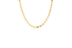  Schakelcollier - Anker - Zilver verguld - 50cm