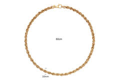  Gliederketten - Band - Vergoldet - 60cm