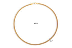  Necklaces with pendant - Gourmet - Goldplated - 45cm