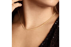  Collier - Rond - Zilver - 45cm