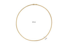  Necklaces with pendant - Round - Goldplated - 45cm