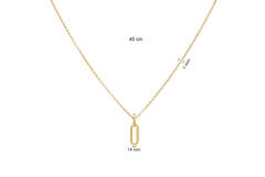  Collier - Zilver verguld - 45cm