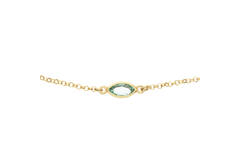  Collier - Fantasie - Jasseron - Zilver verguld - 55cm Colors from Nature - 