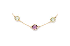  Necklace - Jasseron - Goldplated - 55cm Colors from Nature - 