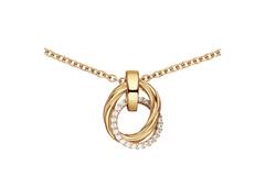  Necklace - Round - Anchor - Goldplated - 45cm Chunky Chic - 