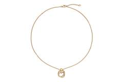  Necklace - Round - Anchor - Goldplated - 45cm Chunky Chic - 