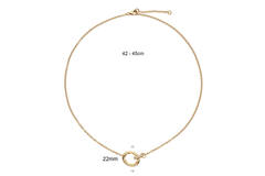  Kette - Anker - Vergoldet - 45cm Chunky Chic - 