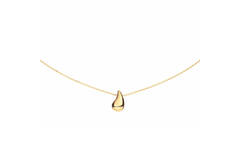  Collier - Druppel - Gourmet - Zilver verguld - 45cm