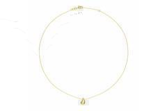  Collier - Druppel - Gourmet - Zilver verguld - 45cm