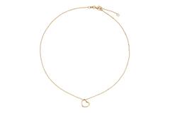  Necklaces with pendant - Heart - Anchor - Goldplated - 45cm