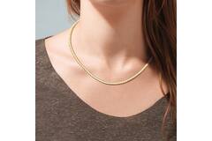  Necklaces with pendant - Fantasy link - Goldplated - 45cm