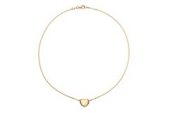  Necklaces with pendant - Heart - Fantasy link - Goldplated - 45cm
