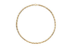  Link necklaces - Palmier, Foxtail - Silver - 45cm