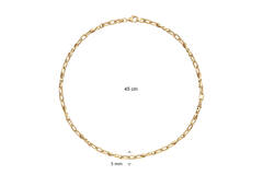  Colliers maillons - Ancre - Argent - 45cm
