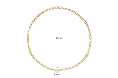  Schakelcollier - Anker - Zilver - 45cm