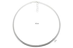  Omega necklaces - Round - Omega - Silver - 43cm