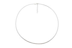  Colliers oméga - Rond - Omega - Argent - 43cm