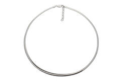 Omegacollier Halfrond 5mm - Zilver - Rd - 46 cm - 25,3