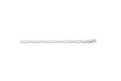  Gliederarmbänder - Figaro - 3mm - 19cm