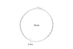  Gliederarmbänder - Fantasieglied - Rund - 1.8mm - 19cm