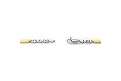  Gliederarmbänder - Büroklammer - 3mm - 19cm