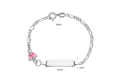  Link bracelets - Figaro - Vlinder - 25mm - 14cm