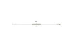  Plate bracelets - Anchor - 6mm - 19cm