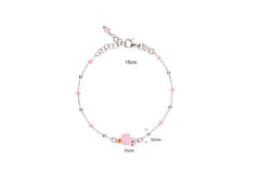 Gliederarmbänder - Anker - Tier - 5mm - 16cm