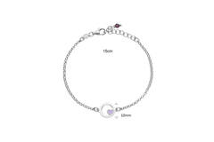  Gliederarmbänder - Jasseron - Herz - 10mm - 16cm