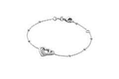  Bracelets à maillons - Ancre - Cœur - 10mm - 17cm